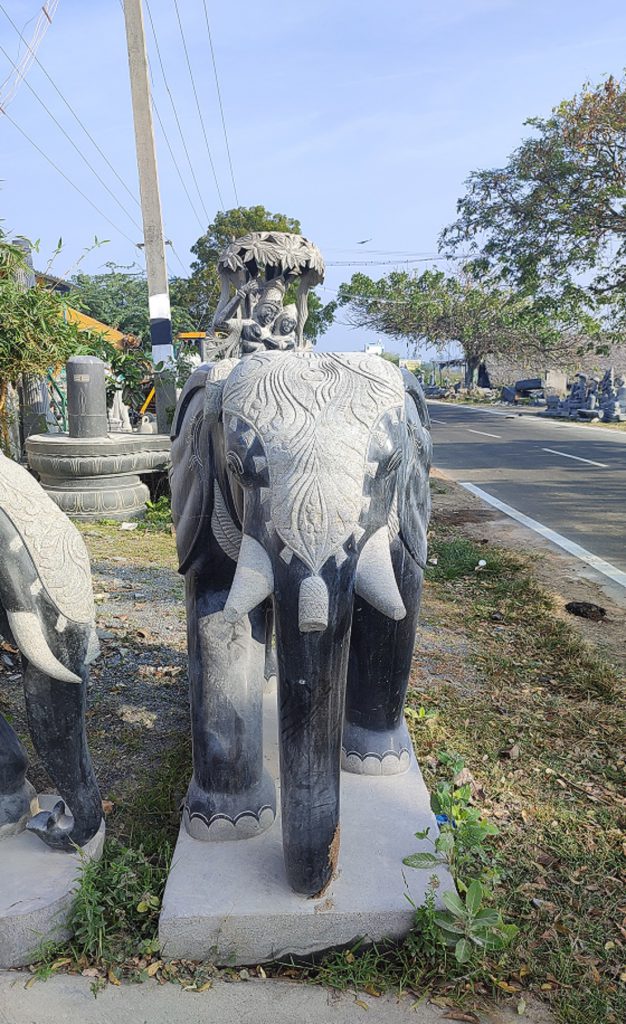 Elephant Black Stone Statue Temple Statues For Sale Online